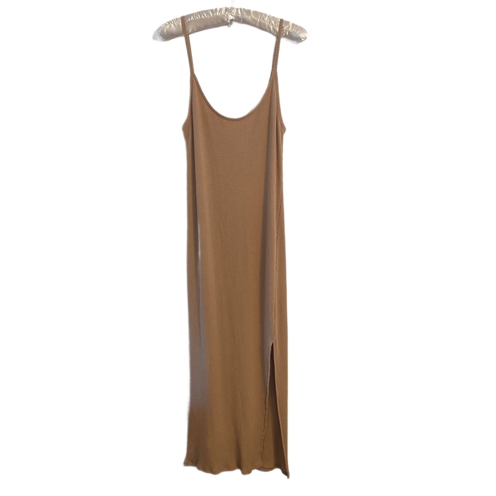 Hey Babe Tan Sleeveless Maxi Dress Size L